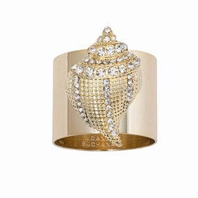Sparkle Shell Napkin Rings, Set of Two cute desktop display