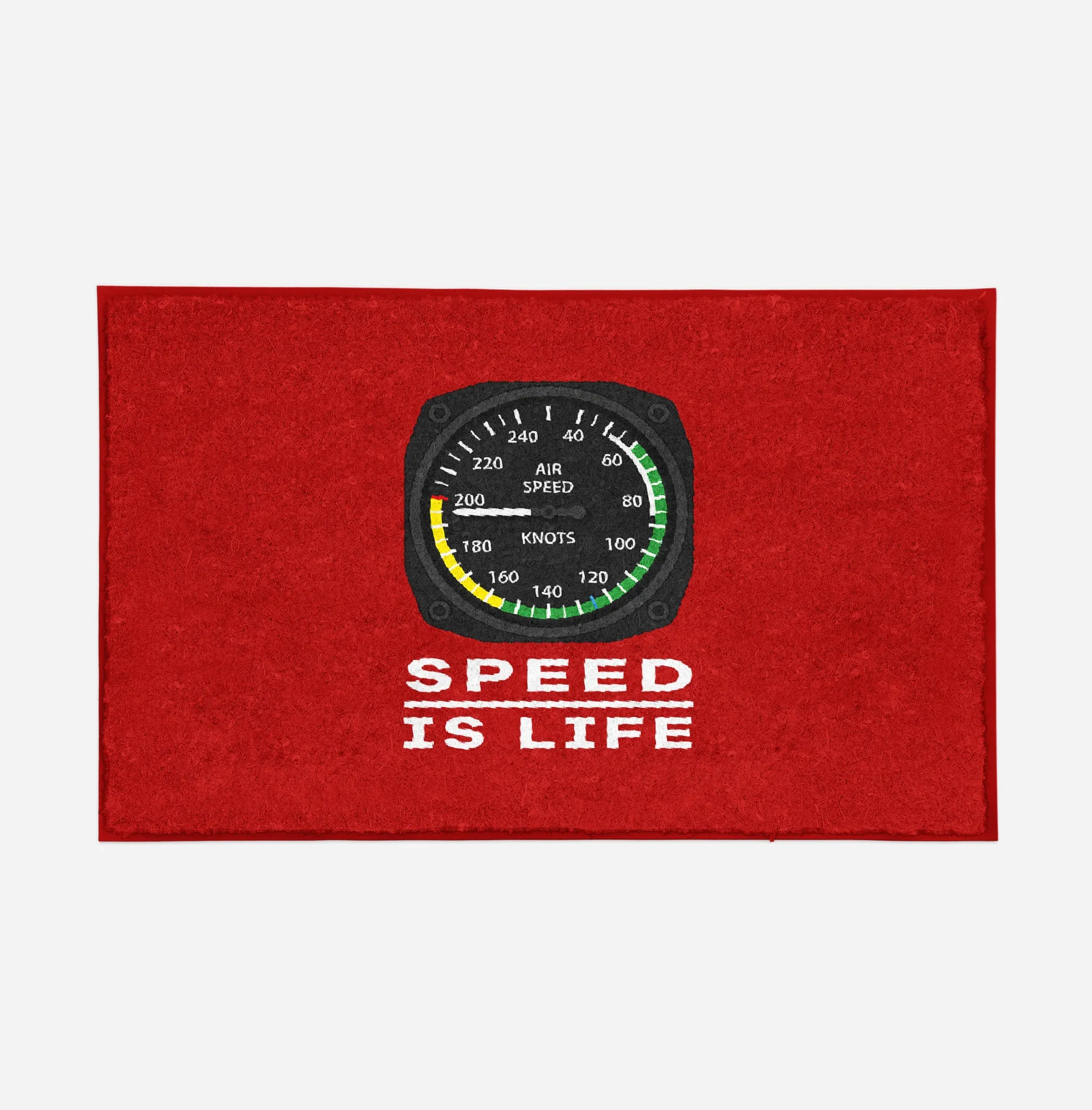 Speed Is Life Designed Door Mats