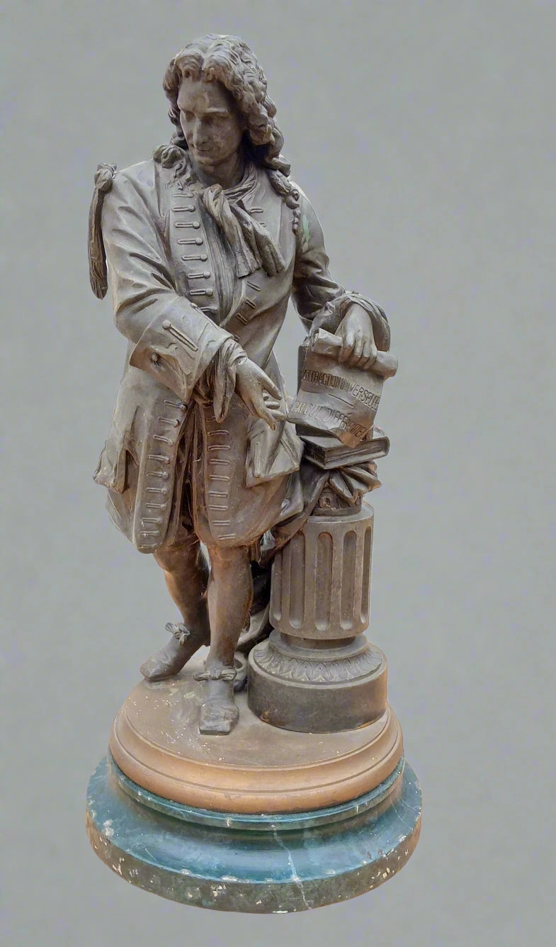 SPELTER STATUE ON MARBLE artistic wall mural