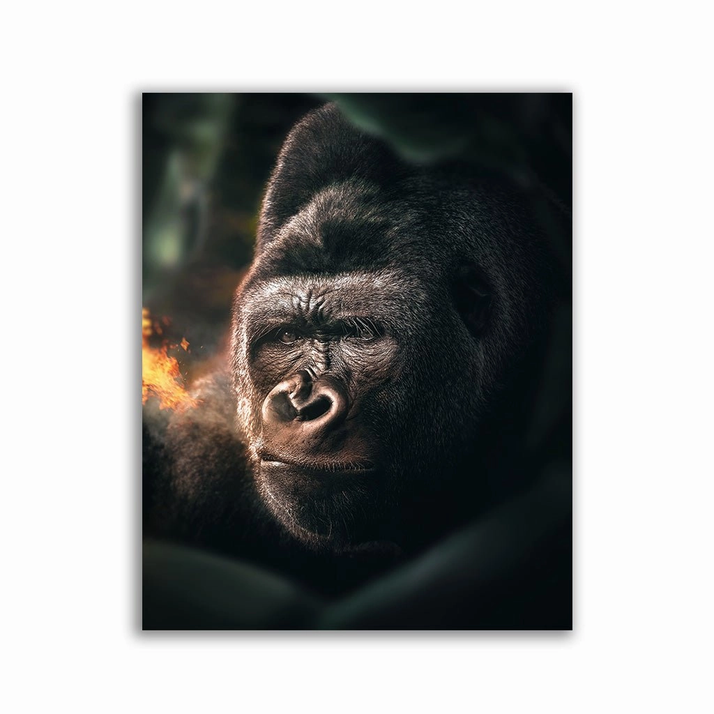 Spicy Gorilla by Zenzdesign framed mural artwork
