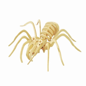 Spider 3D Wooden Puzzle, 7-3/4-Inch wooden room decoration