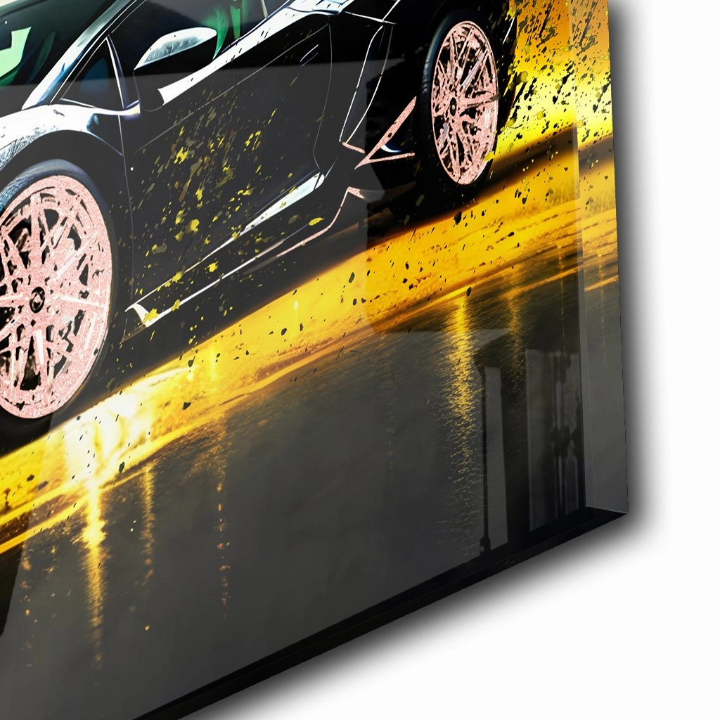 Splatter Lambo by Adrian Vieriu Ros on Acrylic