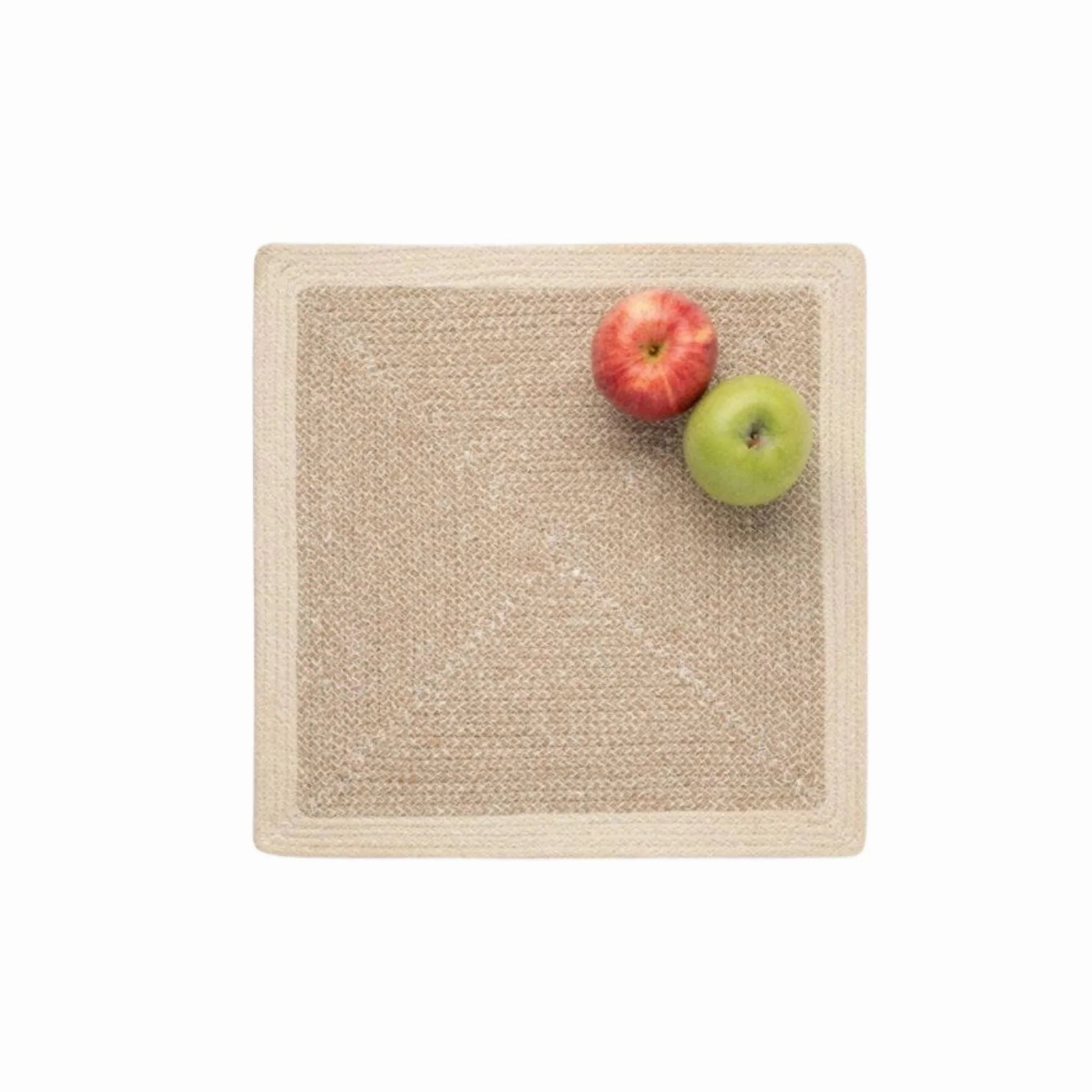 Square Dark Jute Woven Placemats