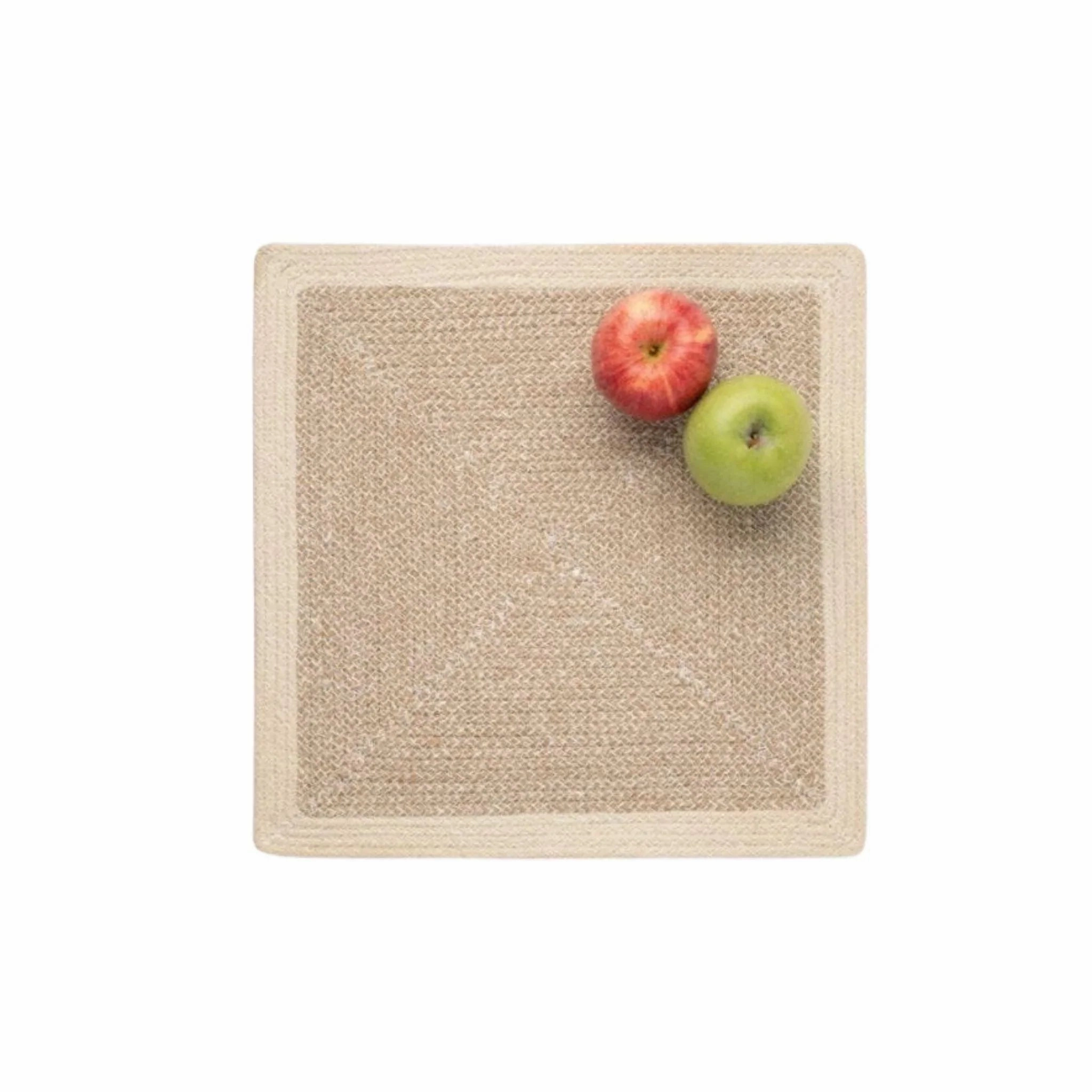 Square Dark Jute Woven Placemats