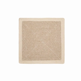 Square Dark Jute Woven Placemats mini desktop sculpture
