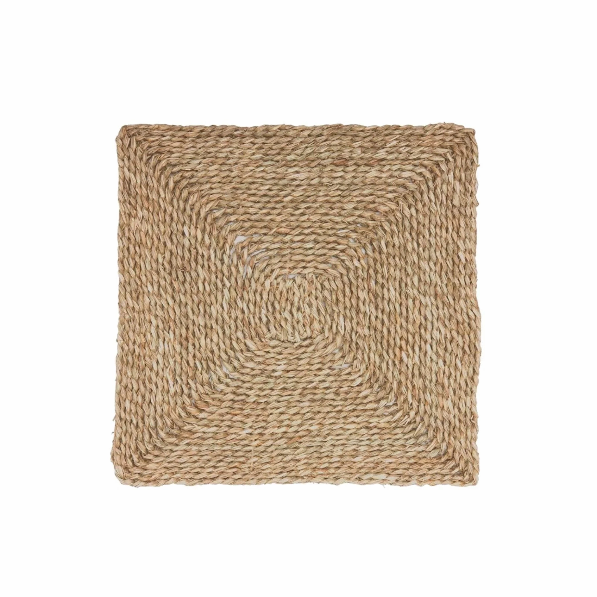 Square Natural Seagrass Placemats cute desktop display