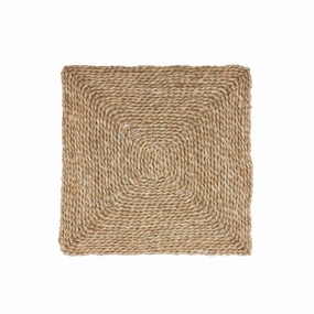 Square Natural Seagrass Placemats cute desktop display
