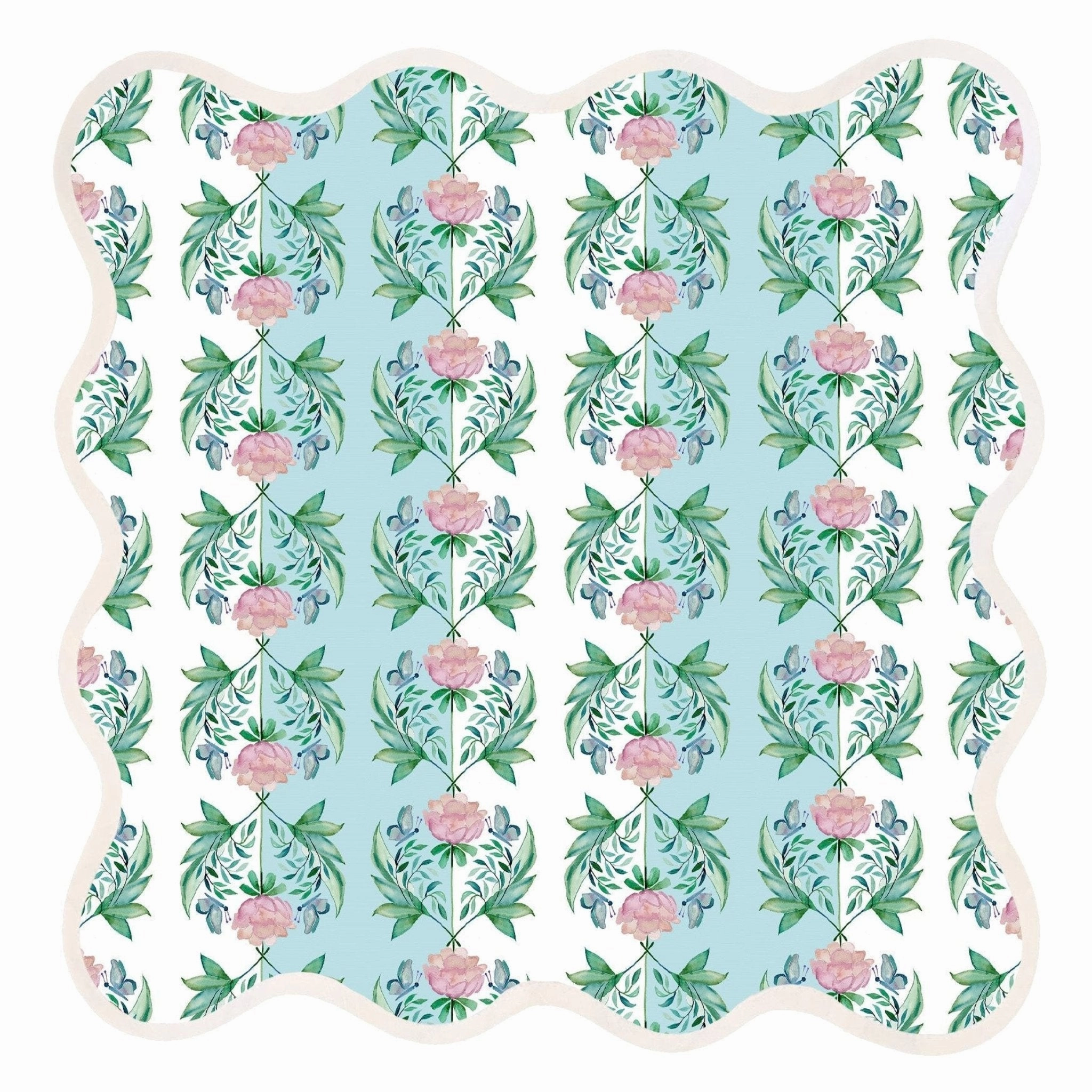 Square Scalloped Placemat, Garden Rose cute desktop display