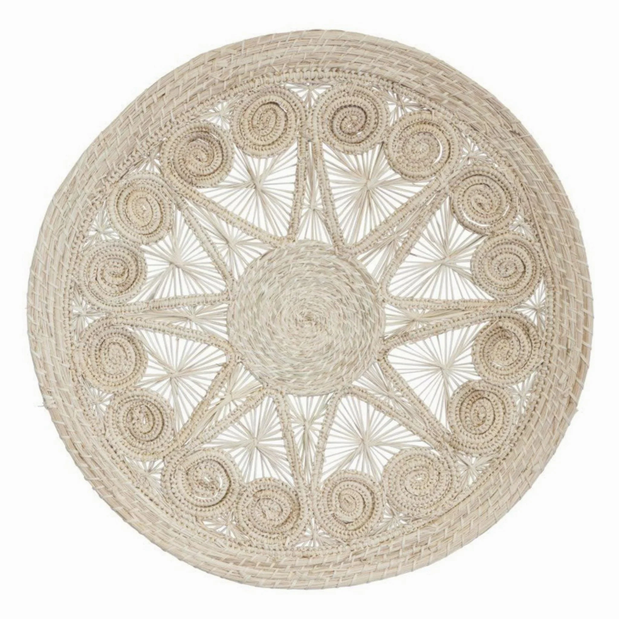 Stars and Spirals Round Wicker Placemats, Set of 4 mini desktop sculpture