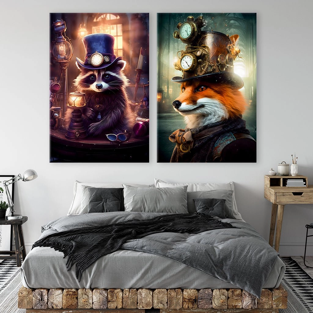 Steampunk Animals Duo by Himmelmiez 