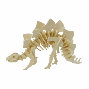 Stegosaurus 3D Wooden Puzzle, 10-1/2-Inch wooden room decoration