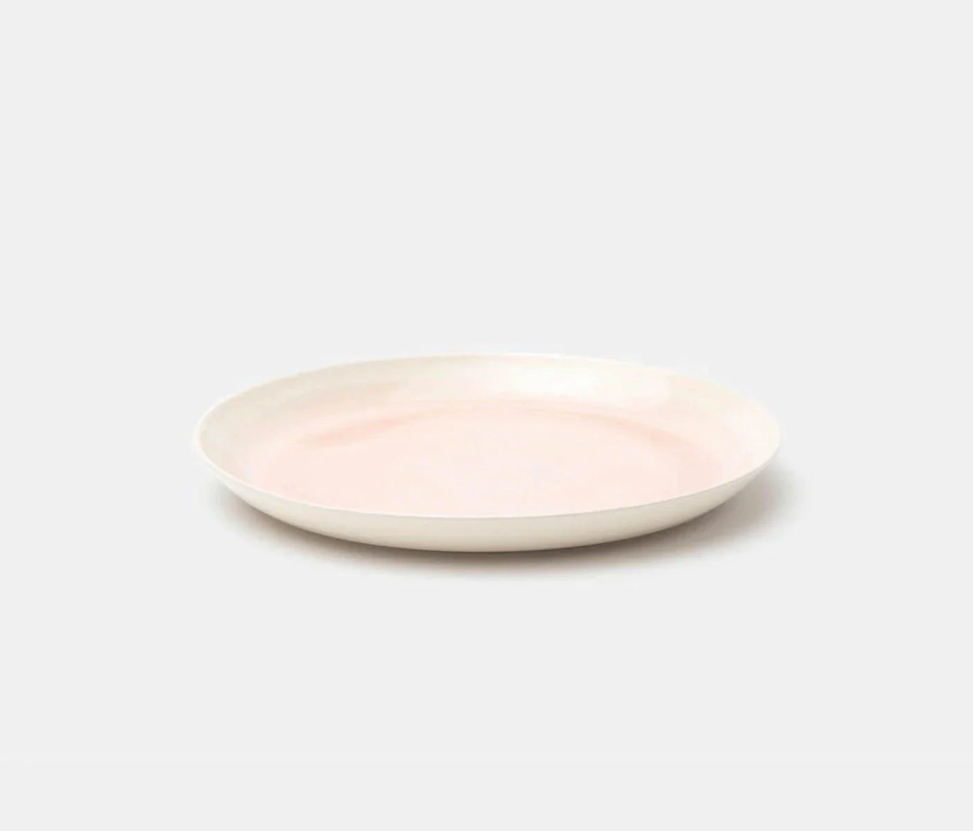 Stoneware Dinner Plates in Vintage Rose and Cream