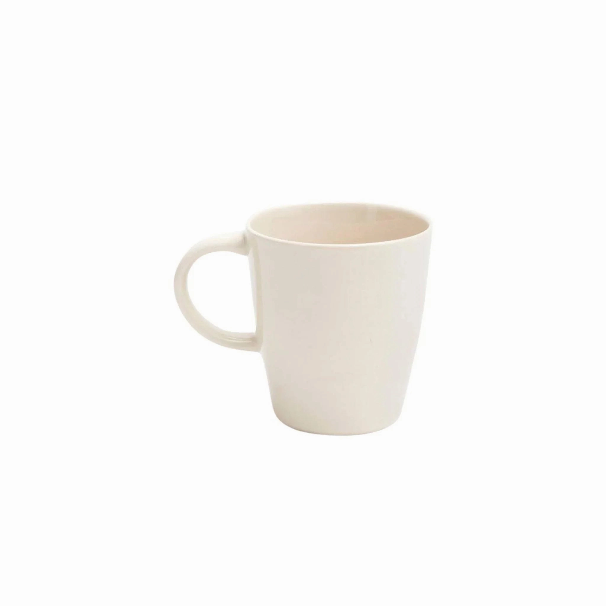 Stoneware Mugs in Vintage Rose and Cream cute desktop display