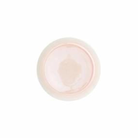 Stoneware Salad Plates in Vintage Rose and Cream cute desktop display