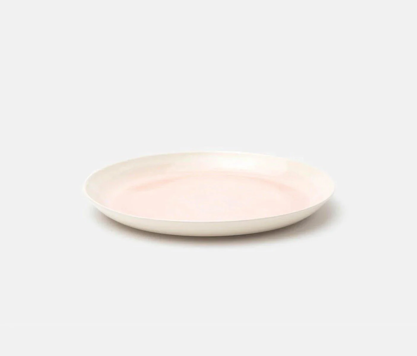 Stoneware Salad Plates in Vintage Rose and Cream