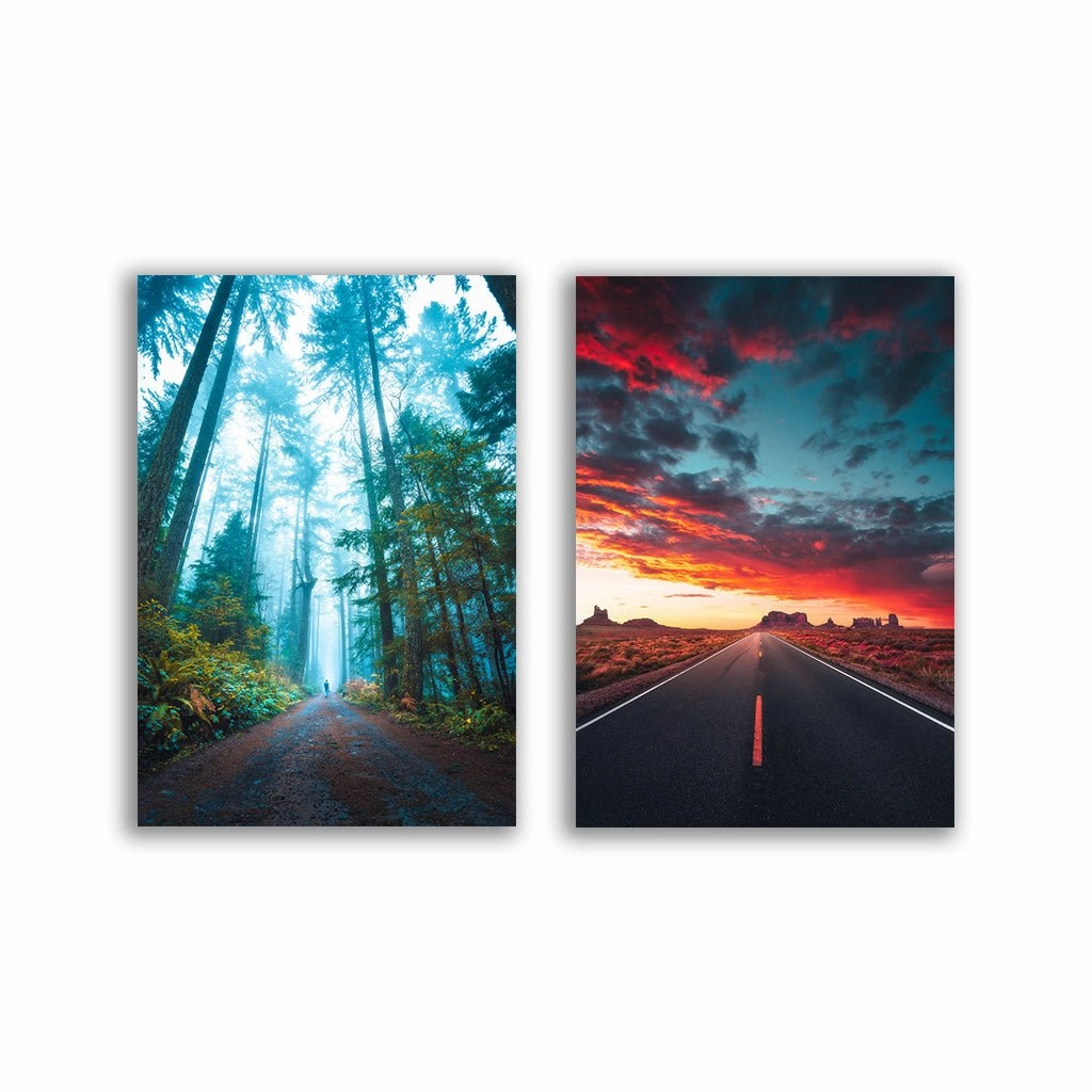 Straight on - Duo by Calibreus framed mural artwork
