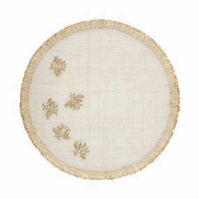 Straw Bee Placemat, Set of Four mini desktop sculpture