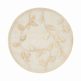 Straw Leaf Placemat, Natural, Set of Four cute desktop display