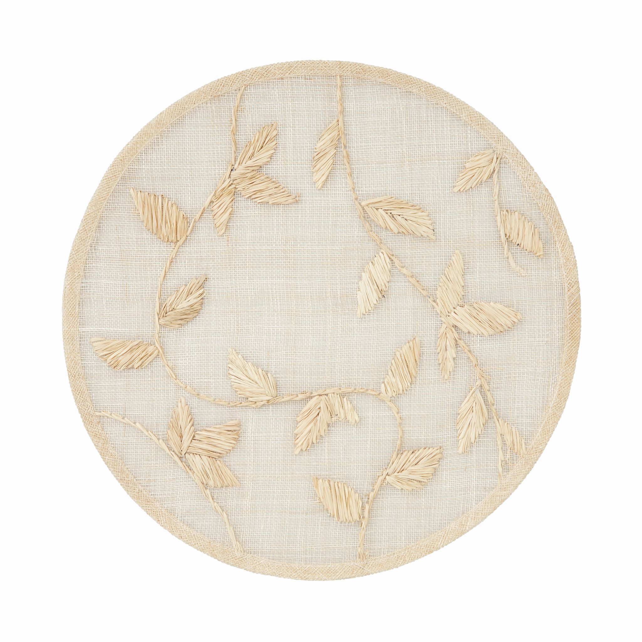 Straw Leaf Placemat, Natural, Set of Four cute desktop display