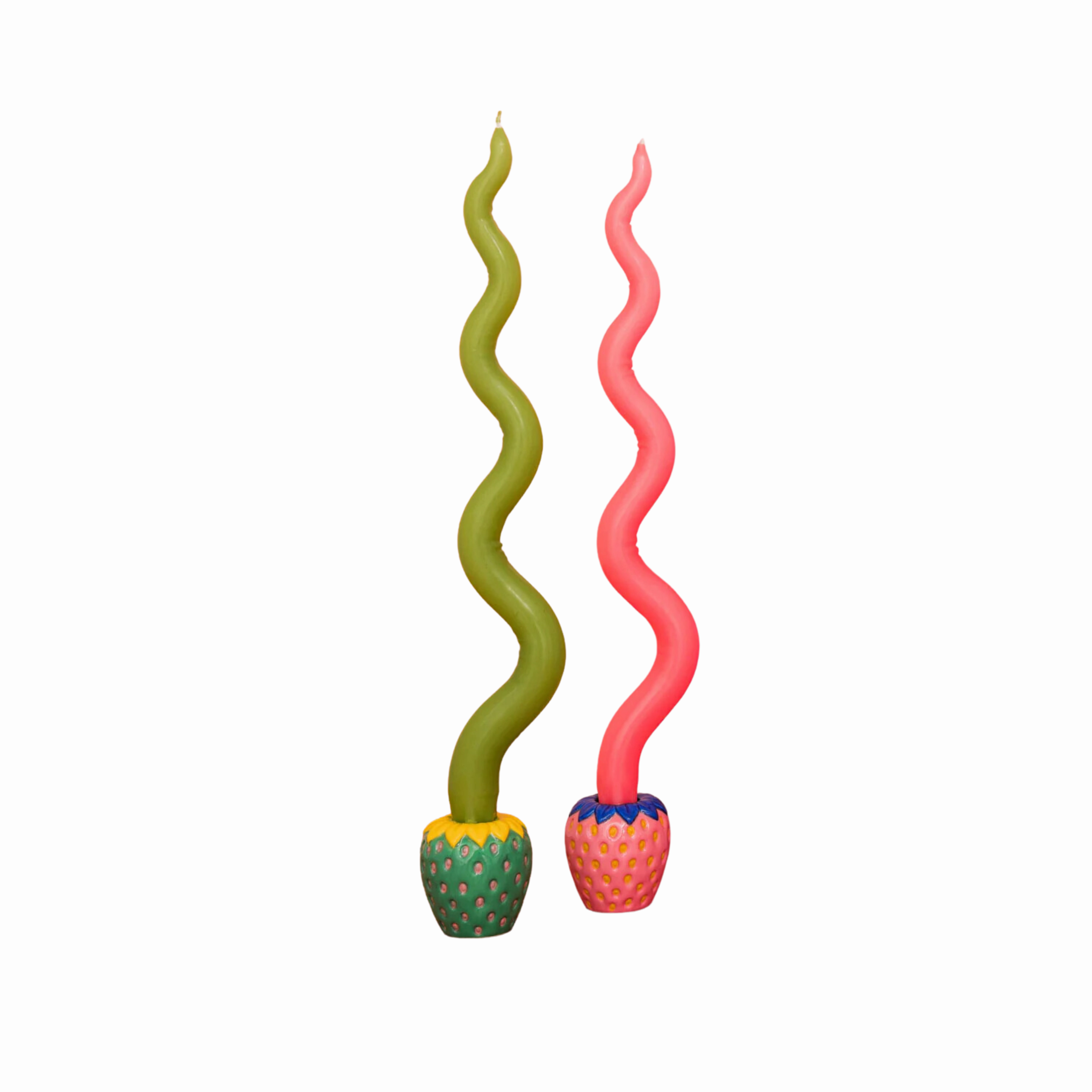 Strawberries Candle Holder Set