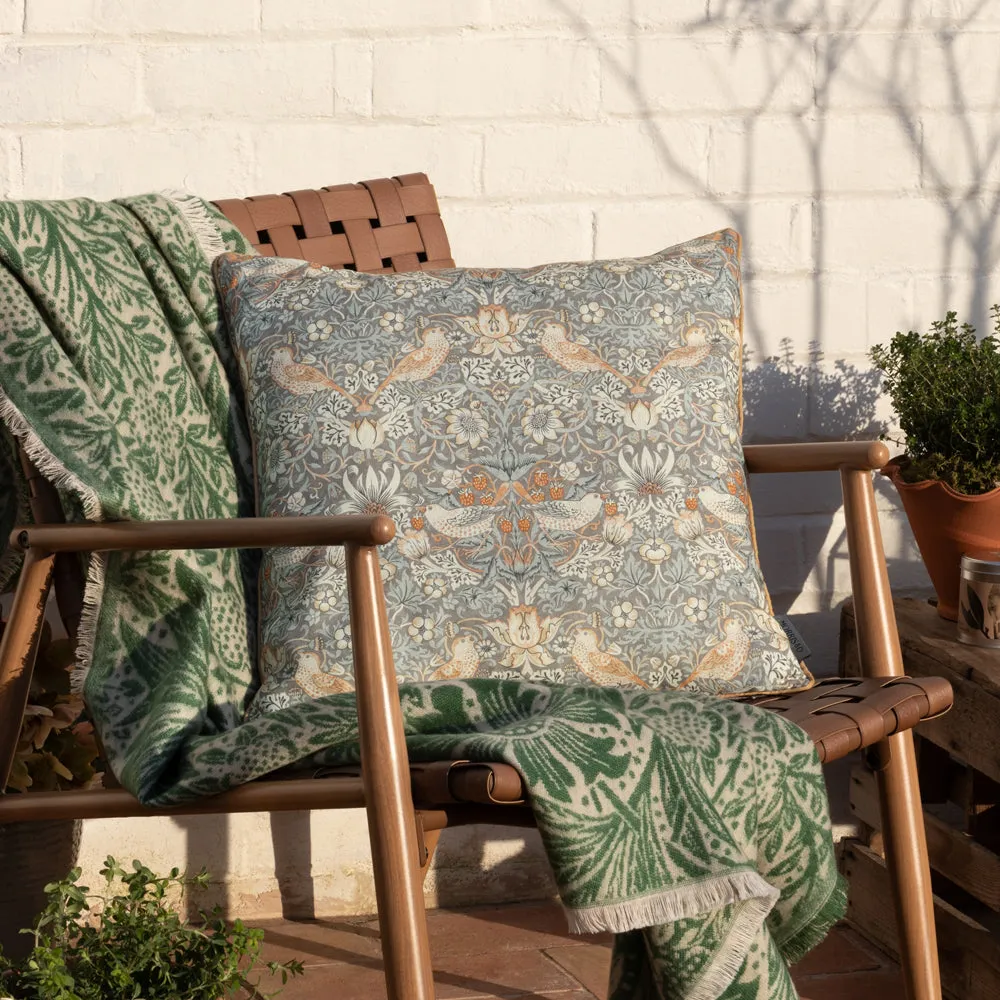 Strawberry Thief Piped Outdoor Cushion Biscuit modern fashion rug  