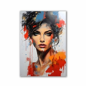 Street Art Beauty by Rosa Piazza framed mural artwork