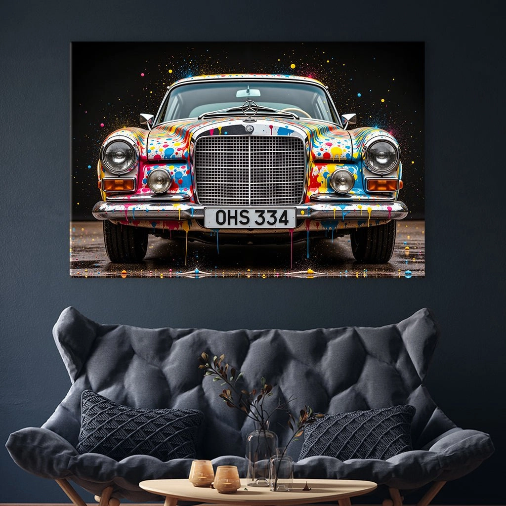 Street Art Benz by Adrian Vieriu 