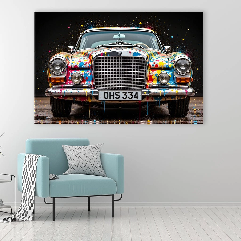Street Art Benz by Adrian Vieriu 