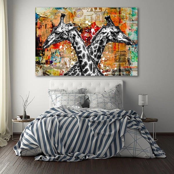 Street art giraffe 