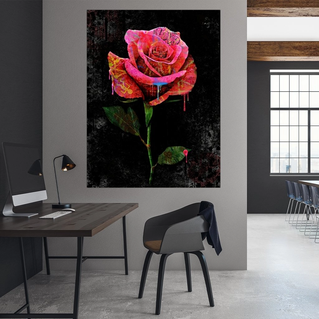 Street Art Rose by Frank Amoruso 