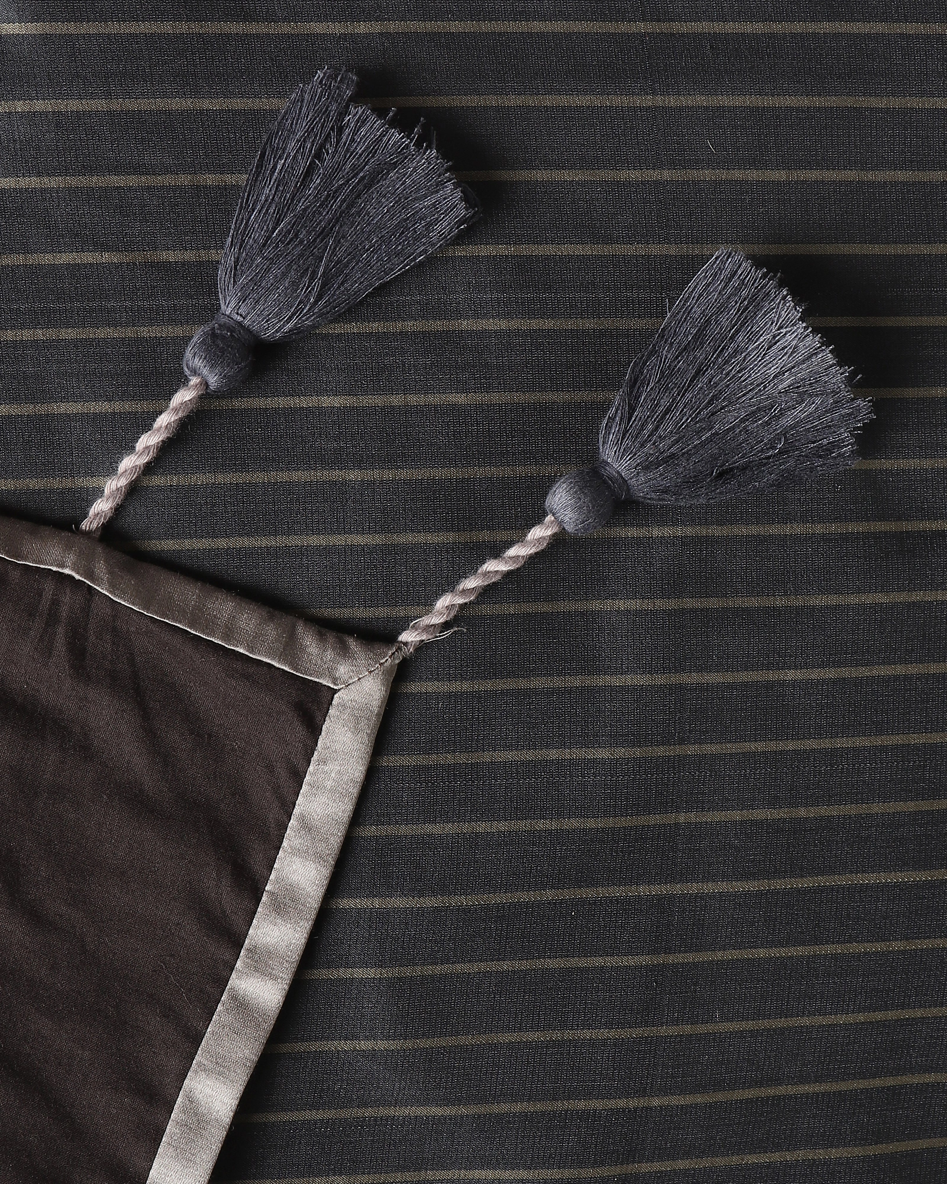 Stripe Satin Silk Cotton Table Runner
