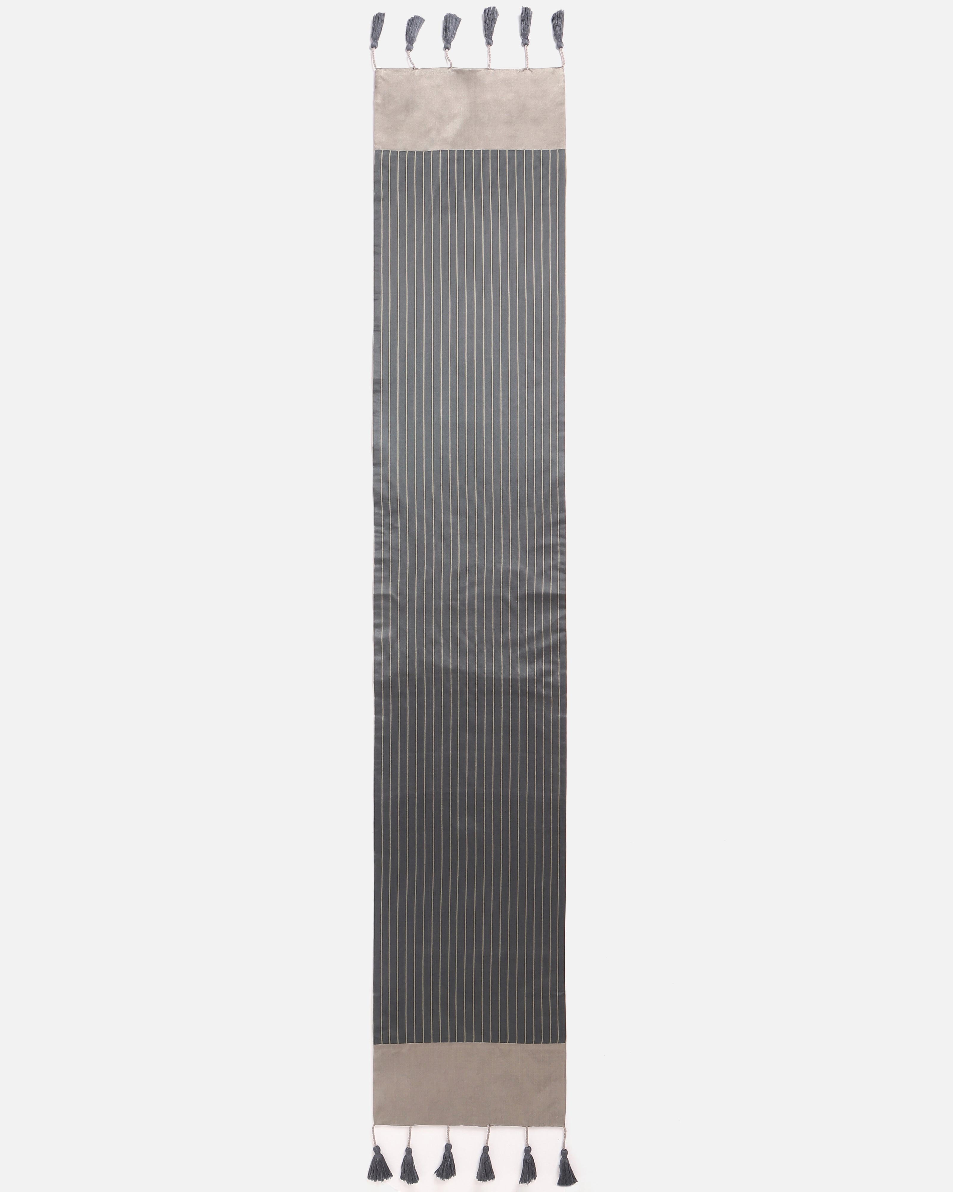 Stripe Satin Silk Cotton Table Runner