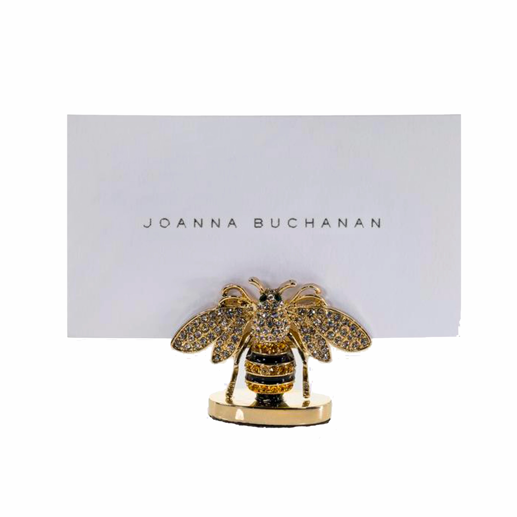 Stripey Bee Placecard Holders, Set of Two mini desktop sculpture