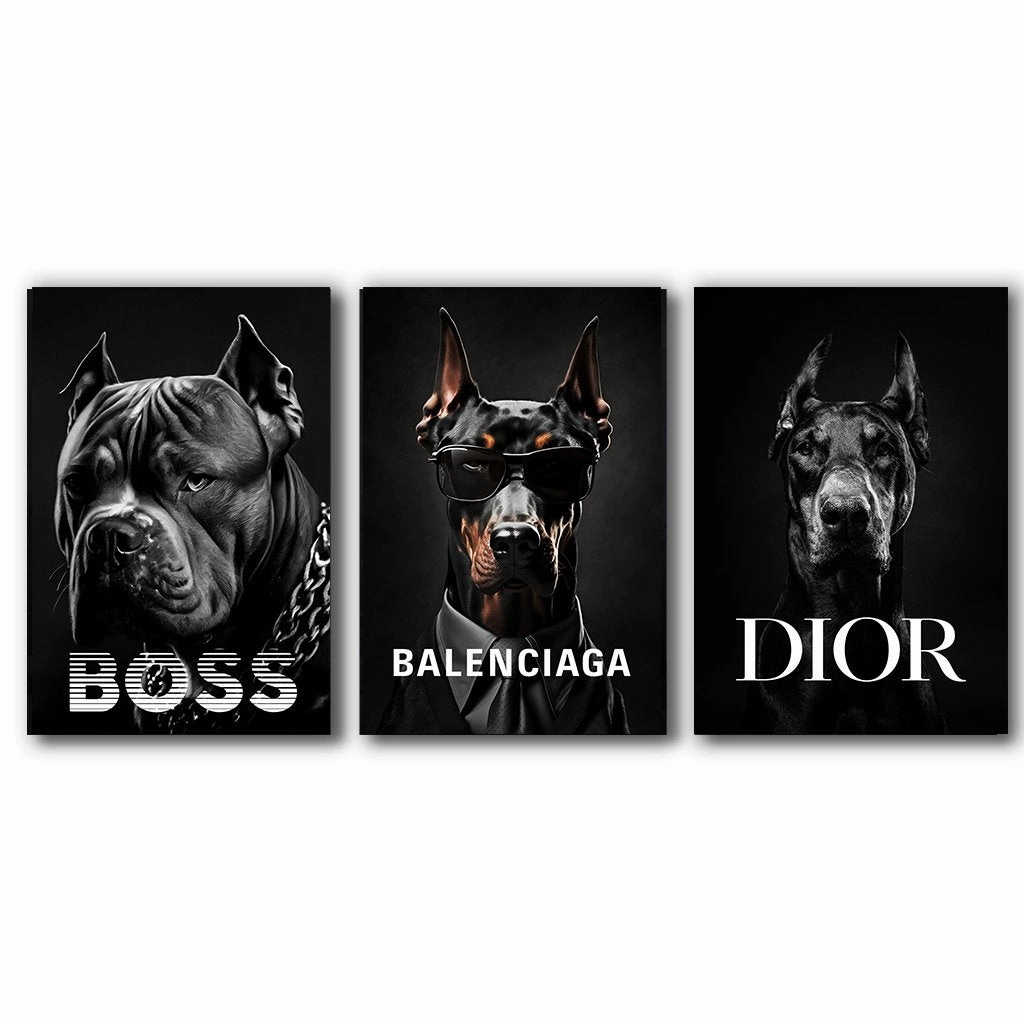 Strong Brand - Triptych by Adrian Vieriu framed mural artwork