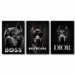 Strong Brand - Triptych by Adrian Vieriu framed mural artwork