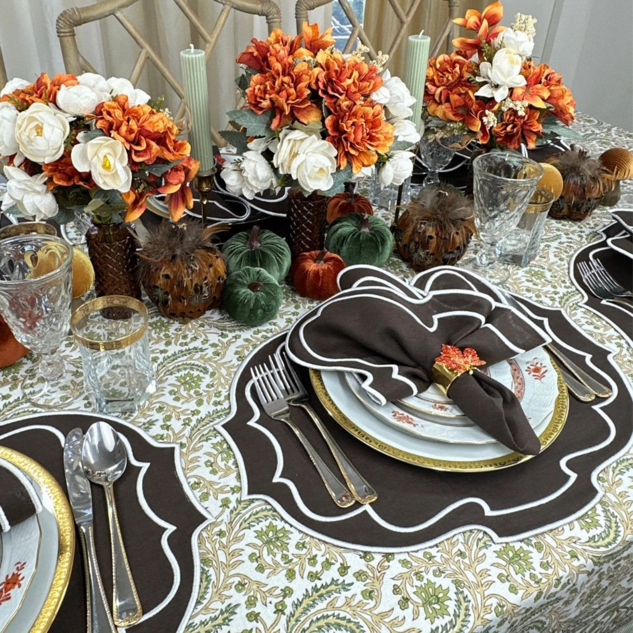 Studio Collection Belle Napkin in Cocoa, Set of 4