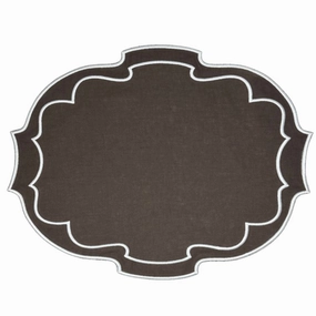 Studio Collection Belle Placemat in Cocoa, Set of 4 mini desktop sculpture