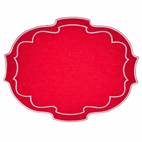 Studio Collection Belle Placemat in Red, Set of 4 cute desktop display