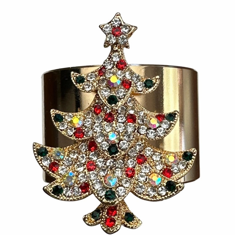 Studio Collection: Christmas Tree Napkin Ring, Set of 4