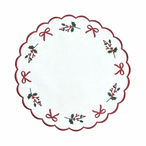 Studio Collection: Holly & Bows Placemat, Set of 4 cute desktop display