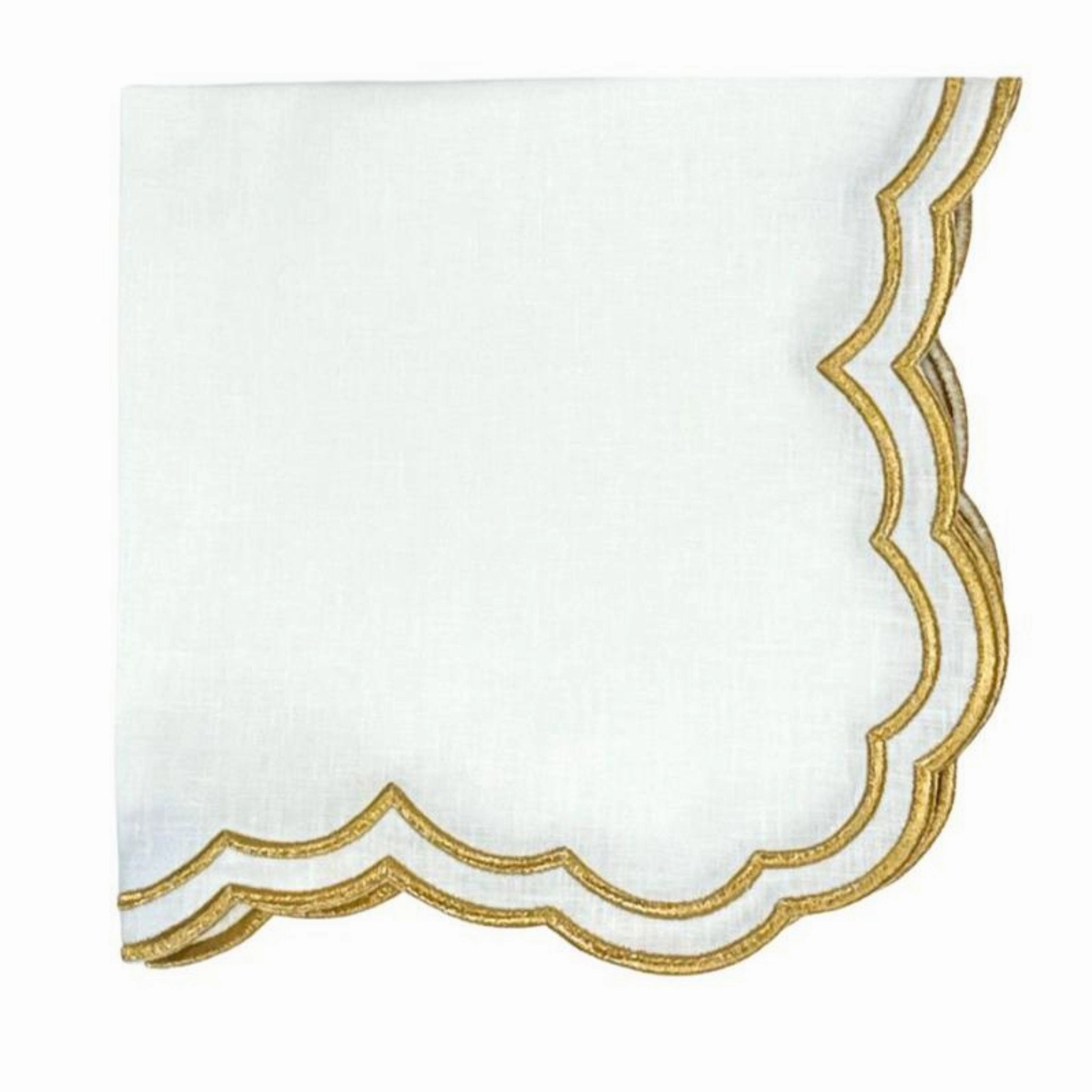 Studio Collection Lillian Placemat in Gold, Set of 4