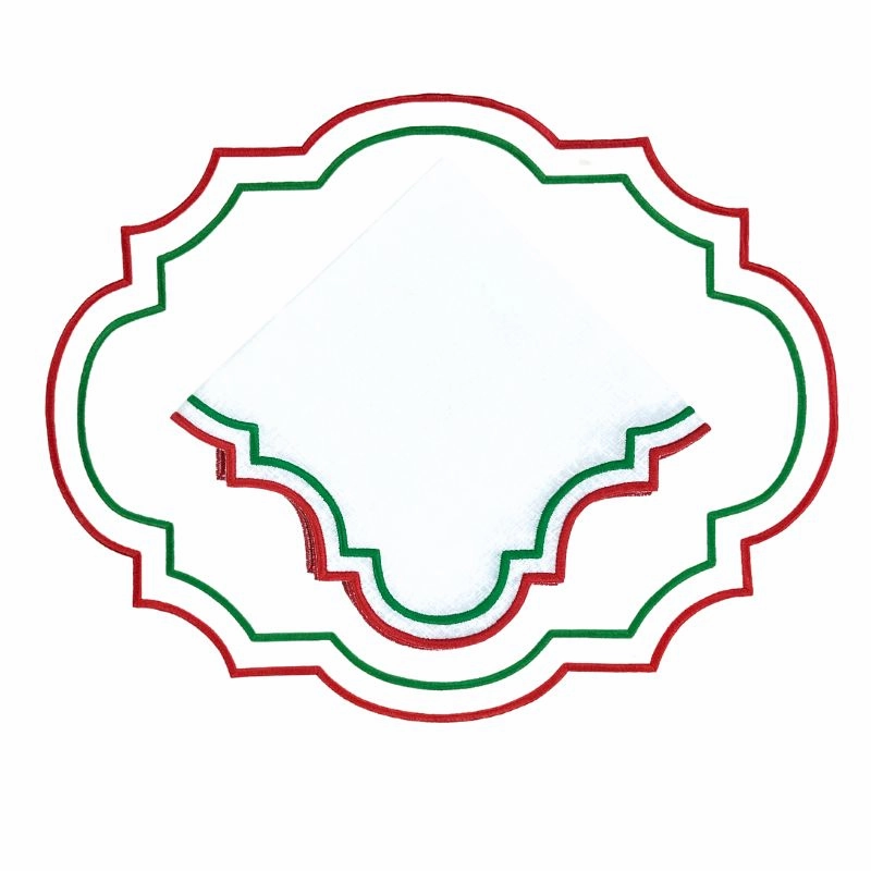 Studio Collection: Parker Napkins in Linen Christmas, Set of 4