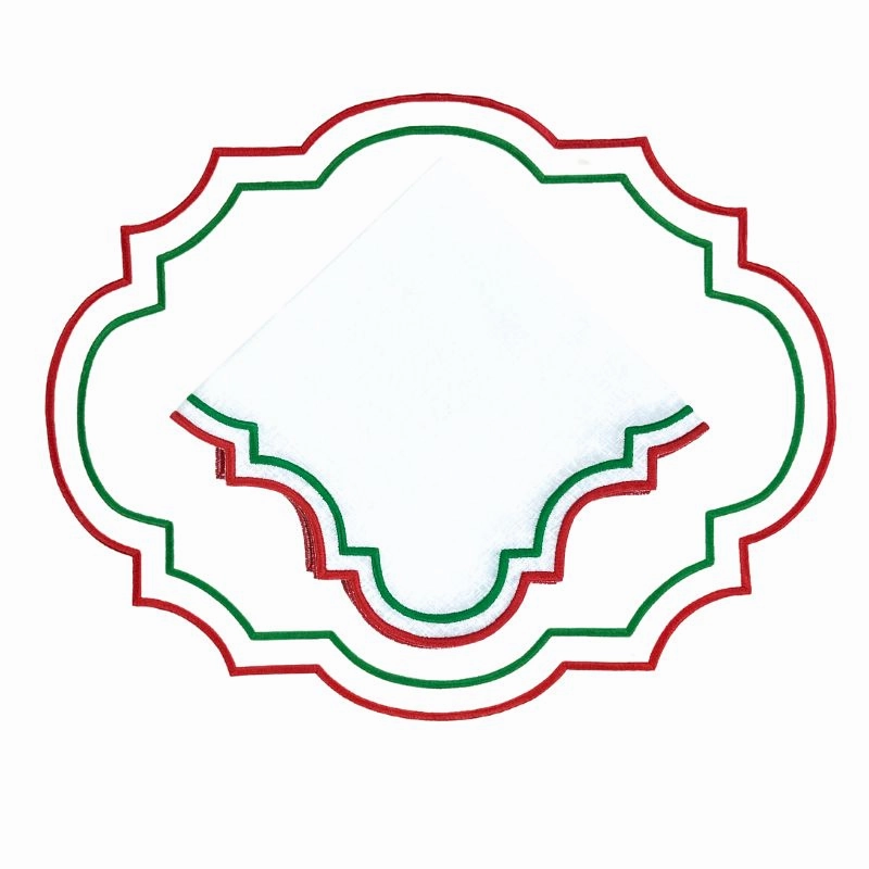 Studio Collection: Parker Napkins in Linen Christmas, Set of 4