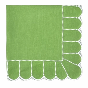 Studio Collection Pippa Napkin in Green/White, Set of 4 cute desktop display