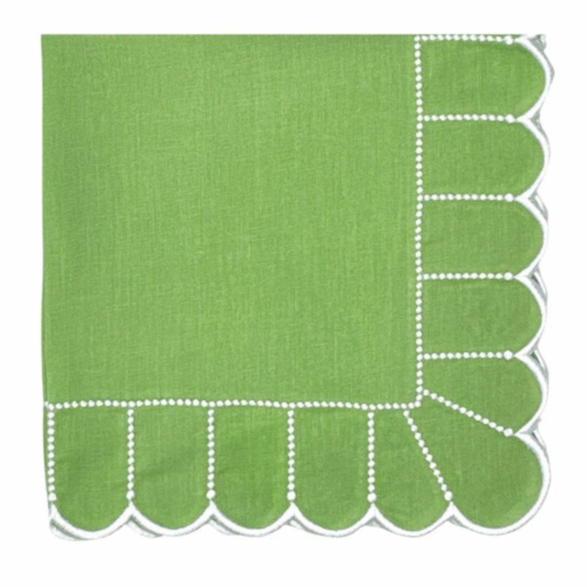 Studio Collection Pippa Napkin in Green/White, Set of 4 cute desktop display