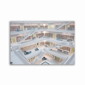 Stuttgart City Library framed mural artwork