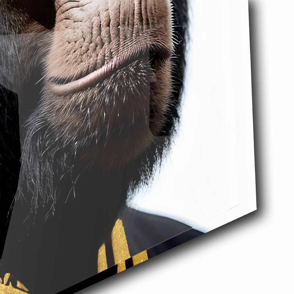 Stylish Monkey - Dude by Adrian Vieriu Gold on Acrylic