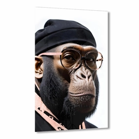 Stylish Monkey - Dude by Adrian Vieriu Ros on Acrylic framed mural artwork
