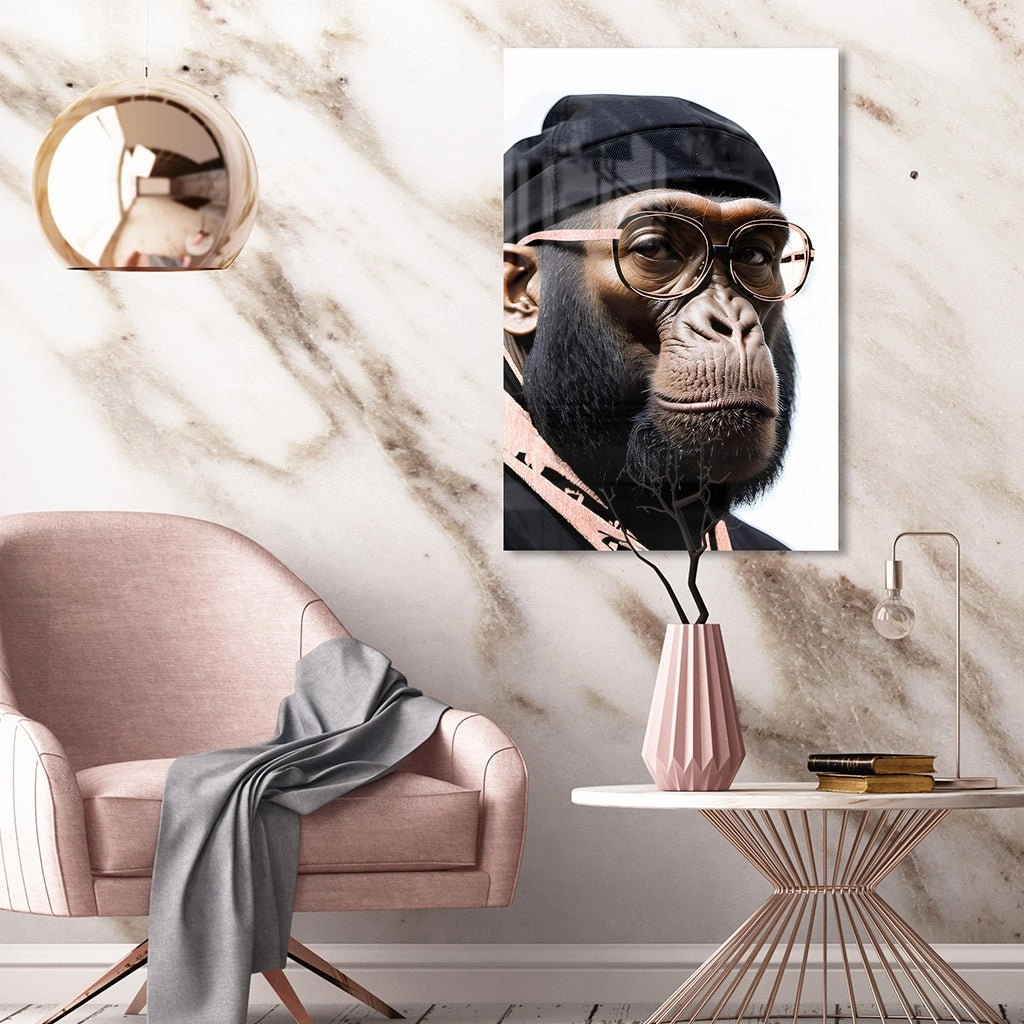 Stylish Monkey - Dude by Adrian Vieriu Ros on Acrylic