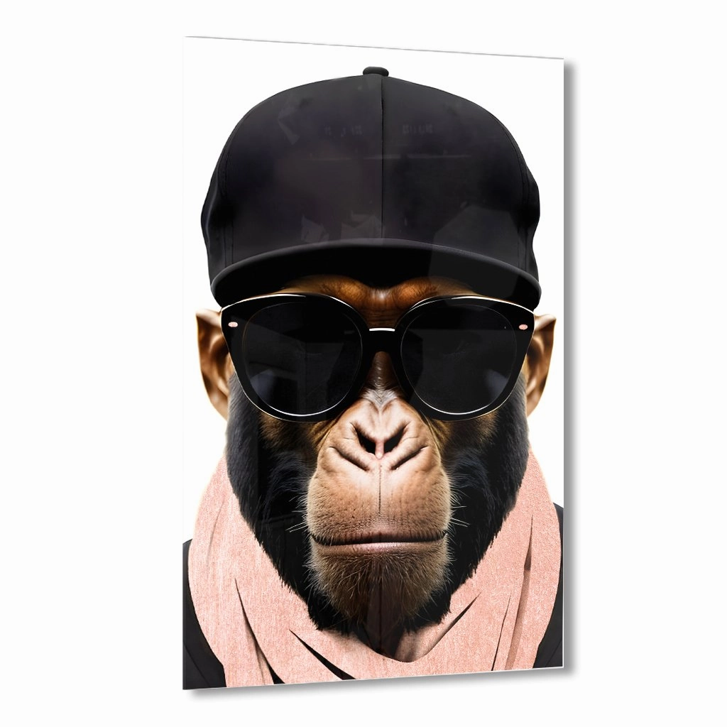 Stylish Monkey - Sunglasses by Adrian Vieriu Ros on Acrylic framed mural artwork